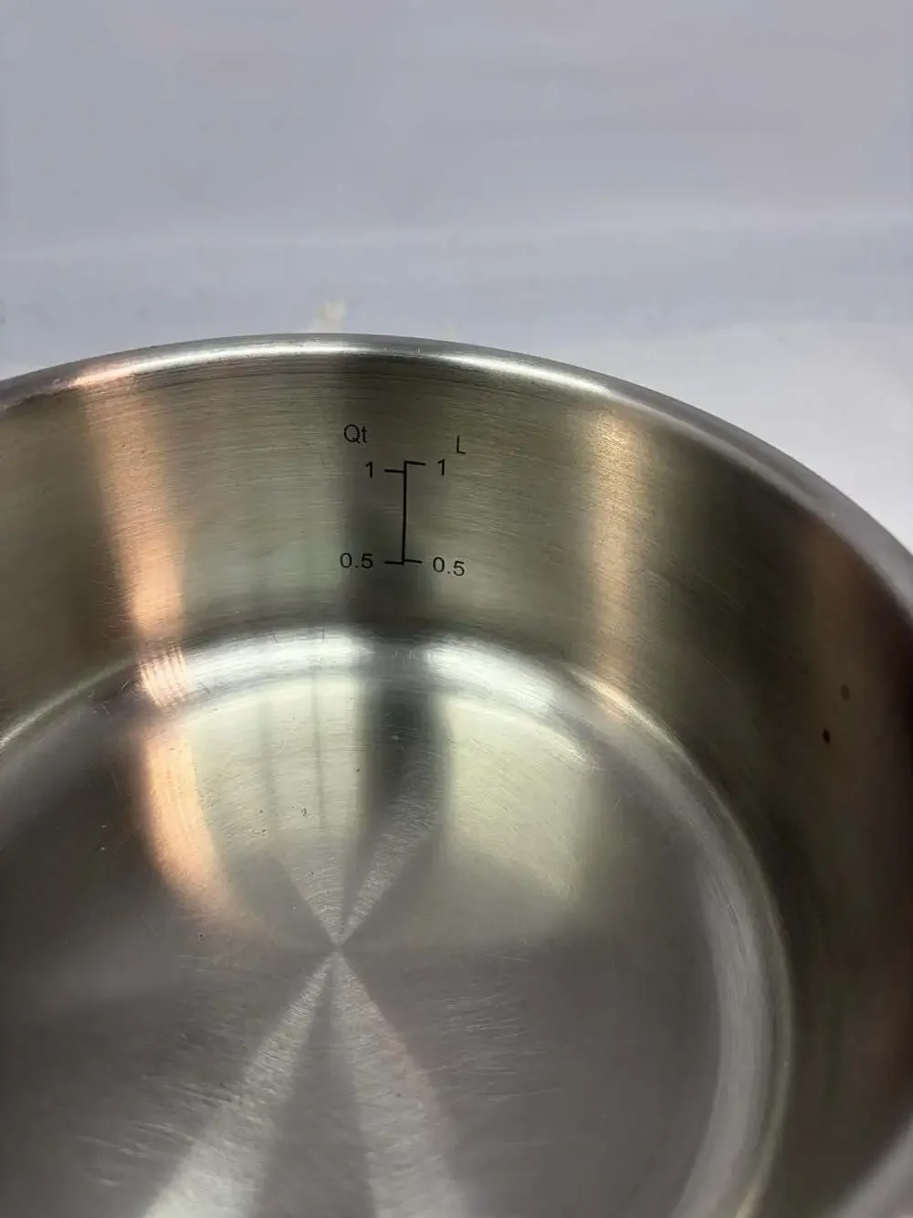 KitchenAid 1.6 Qt Saucepan Stainless Steel Induction Base With Glass Lid EUC